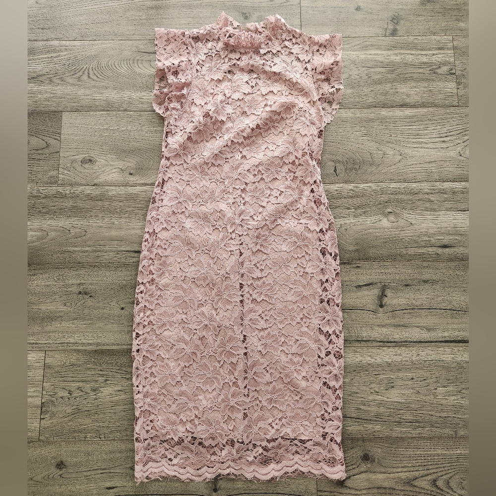 Enfocus Studio | Pink Lace Dress
